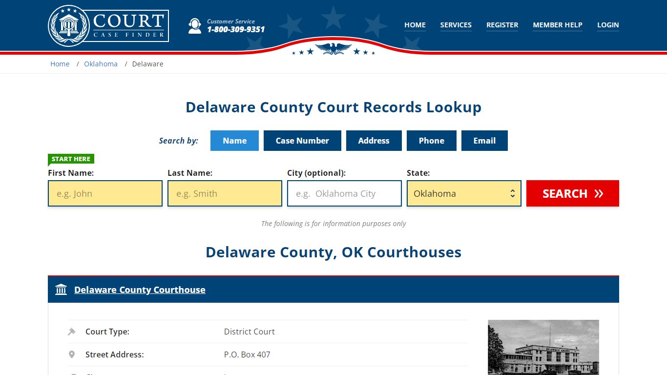 Delaware County Court Records | OK Case Lookup